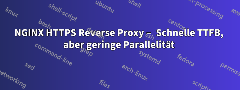 NGINX HTTPS Reverse Proxy – Schnelle TTFB, aber geringe Parallelität