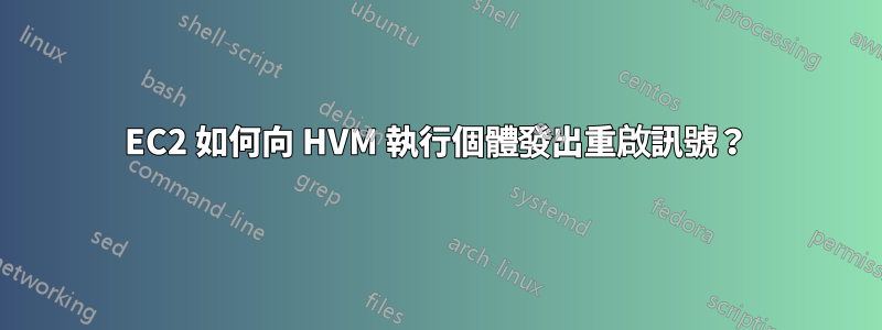 EC2 如何向 HVM 執行個體發出重啟訊號？