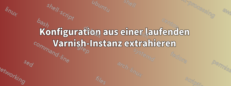 Konfiguration aus einer laufenden Varnish-Instanz extrahieren