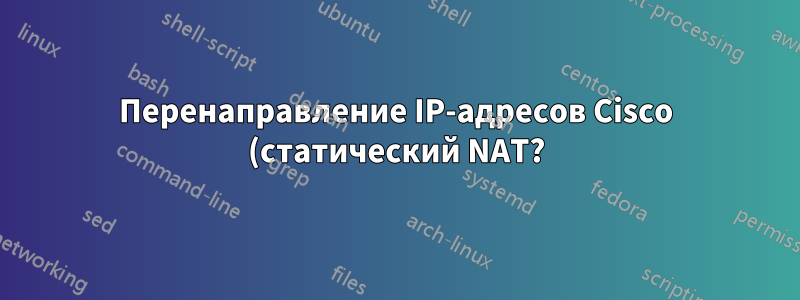 Перенаправление IP-адресов Cisco (статический NAT?) для несуществующего диапазона IP-адресов