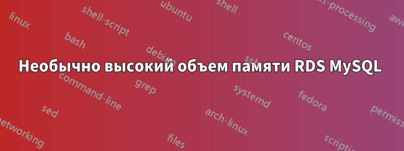 Необычно высокий объем памяти RDS MySQL
