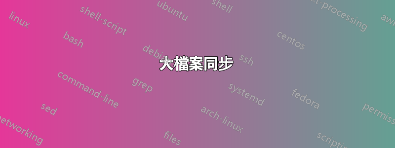 大檔案同步