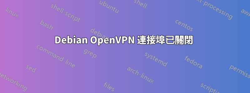 Debian OpenVPN 連接埠已關閉
