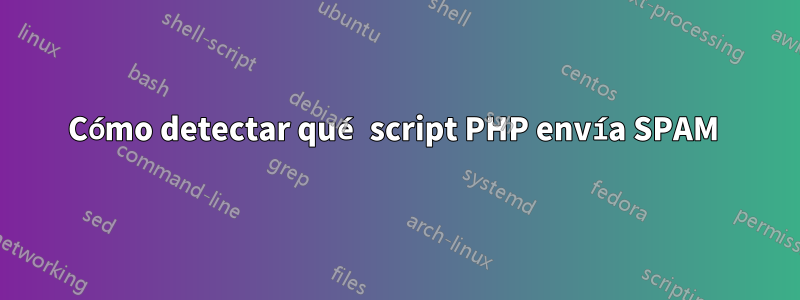 Cómo detectar qué script PHP envía SPAM 