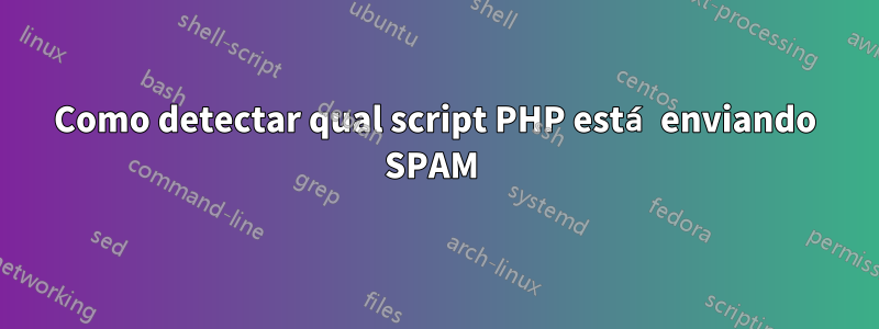 Como detectar qual script PHP está enviando SPAM 