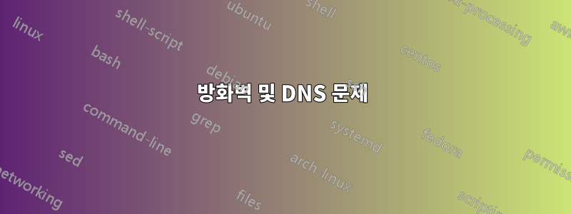 방화벽 및 DNS 문제