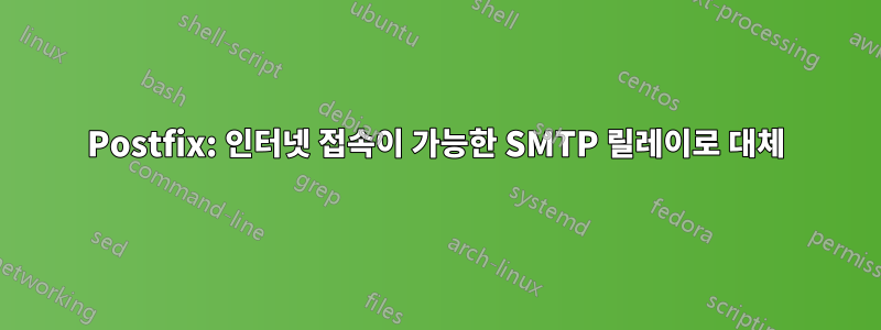 Postfix: 인터넷 접속이 가능한 SMTP 릴레이로 대체