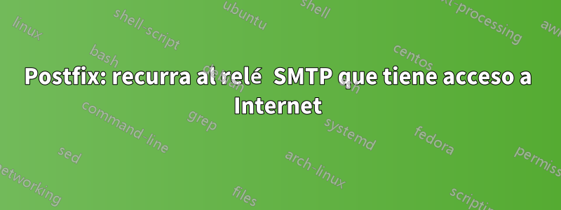 Postfix: recurra al relé SMTP que tiene acceso a Internet