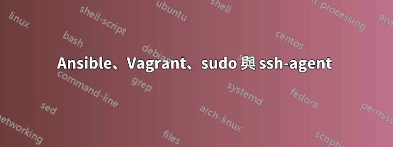 Ansible、Vagrant、sudo 與 ssh-agent