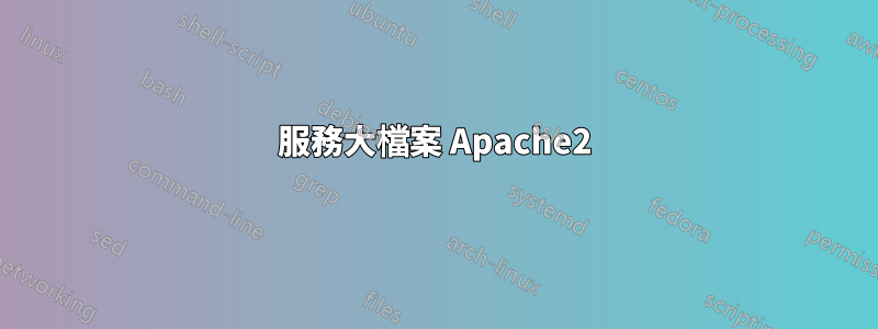 服務大檔案 Apache2