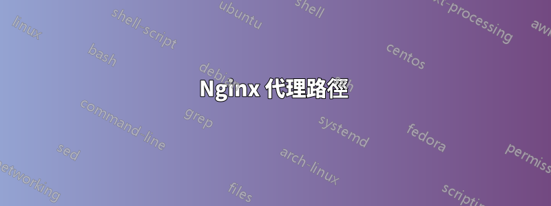 Nginx 代理路徑