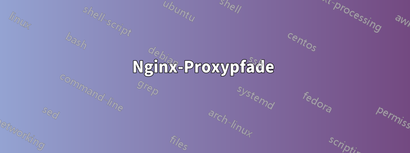 Nginx-Proxypfade