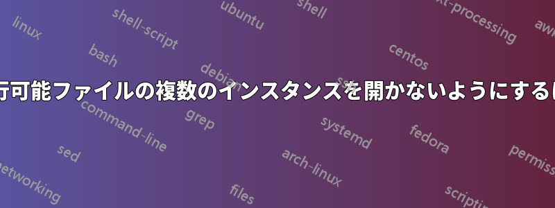 ユーザーがサーバー上で実行可能ファイルの複数のインスタンスを開かないようにするにはどうすればよいですか?