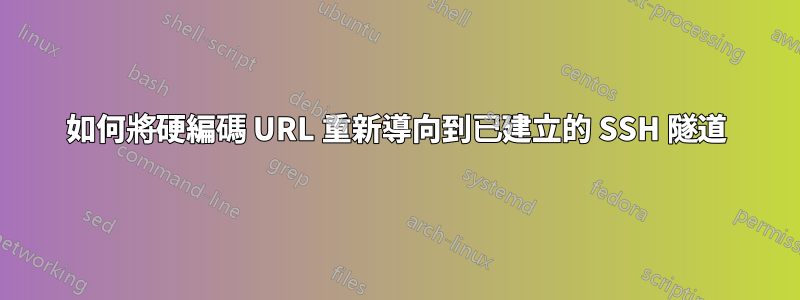 如何將硬編碼 URL 重新導向到已建立的 SSH 隧道
