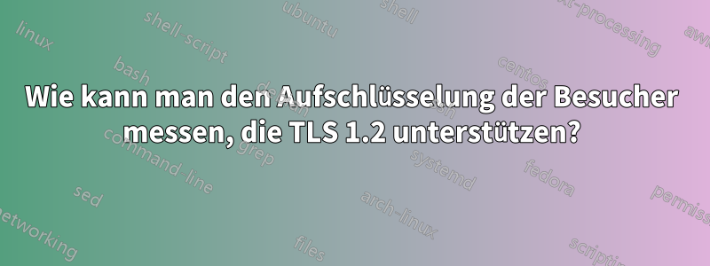 Wie kann man den Aufschlüsselung der Besucher messen, die TLS 1.2 unterstützen?