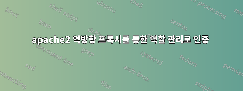 apache2 역방향 프록시를 통한 역할 관리로 인증