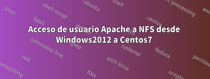 Acceso de usuario Apache a NFS desde Windows2012 a Centos7