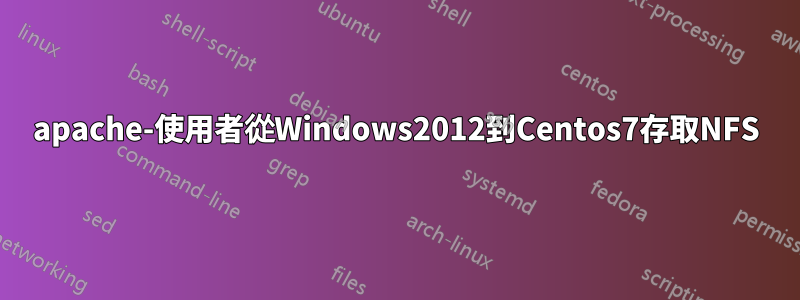 apache-使用者從Windows2012到Centos7存取NFS
