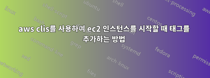 aws clis를 사용하여 ec2 인스턴스를 시작할 때 태그를 추가하는 방법