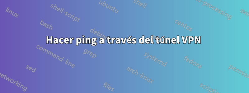 Hacer ping a través del túnel VPN