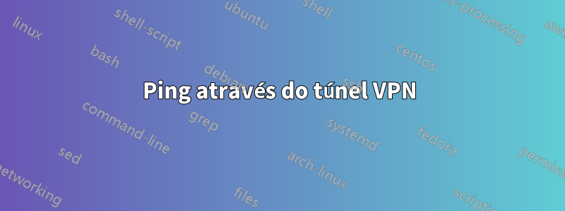 Ping através do túnel VPN