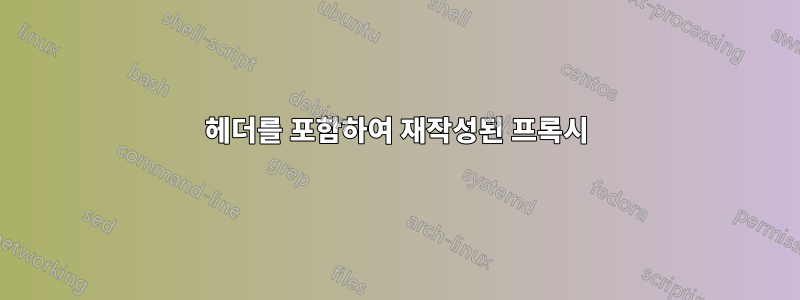 헤더를 포함하여 재작성된 프록시