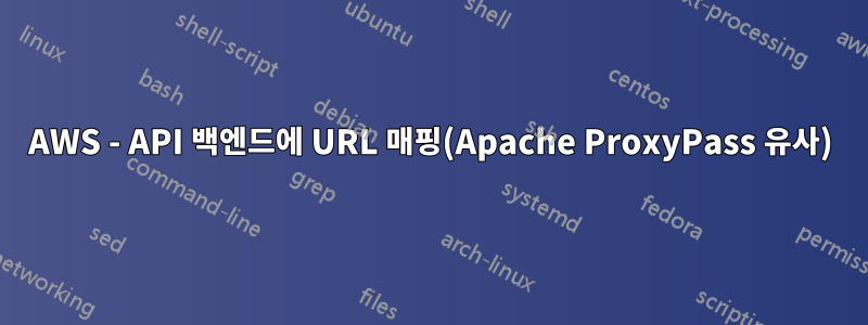 AWS - API 백엔드에 URL 매핑(Apache ProxyPass 유사)