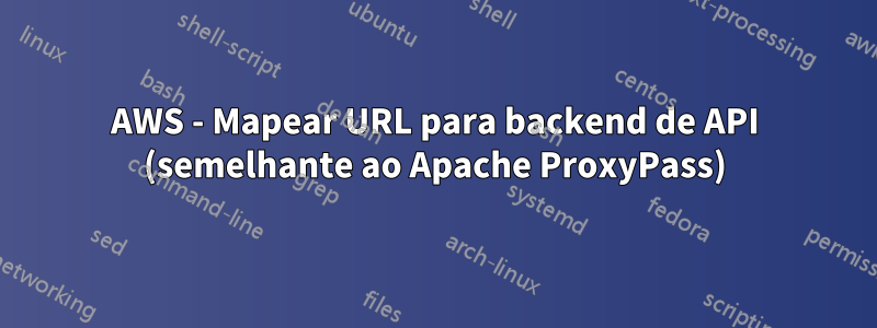 AWS - Mapear URL para backend de API (semelhante ao Apache ProxyPass)