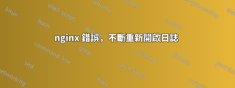 nginx 錯誤，不斷重新開啟日誌