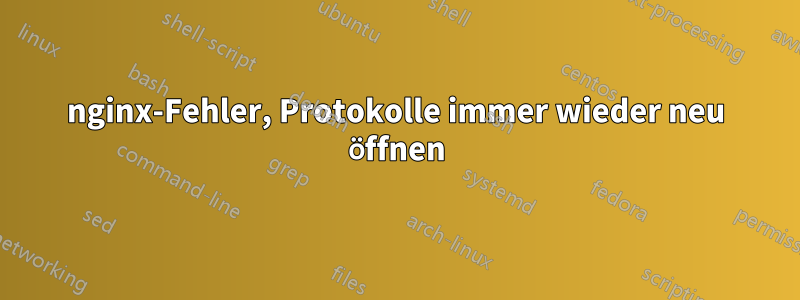 nginx-Fehler, Protokolle immer wieder neu öffnen