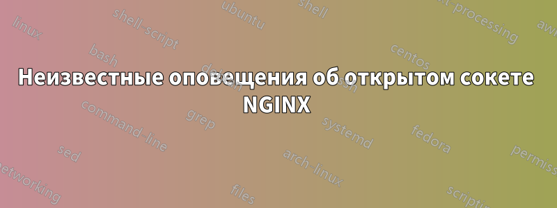 Неизвестные оповещения об открытом сокете NGINX