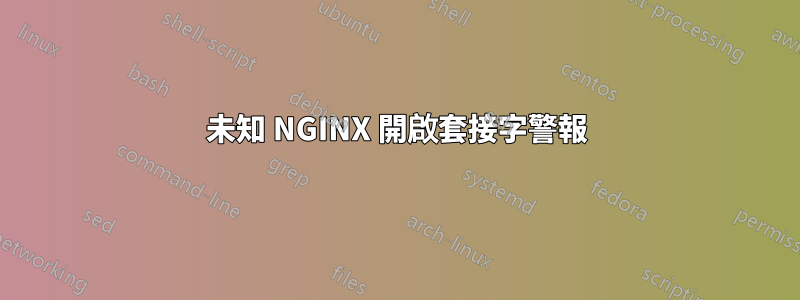 未知 NGINX 開啟套接字警報