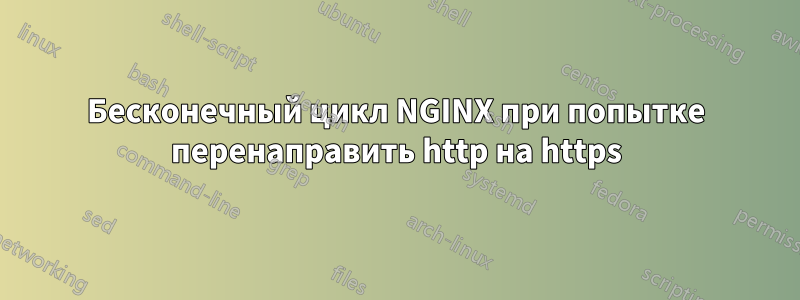 Бесконечный цикл NGINX при попытке перенаправить http на https