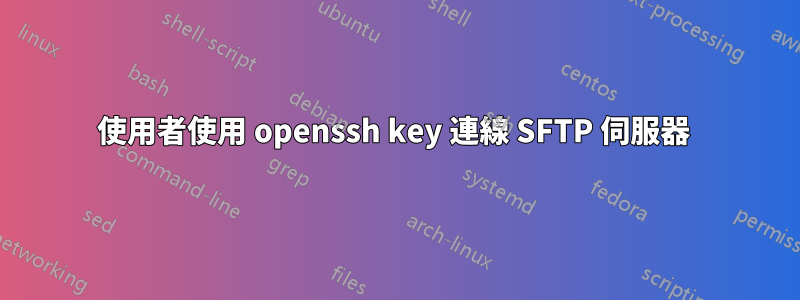 使用者使用 openssh key 連線 SFTP 伺服器 