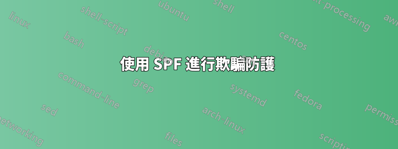使用 SPF 進行欺騙防護