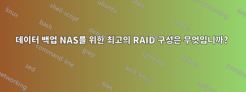 데이터 백업 NAS를 위한 최고의 RAID 구성은 무엇입니까?