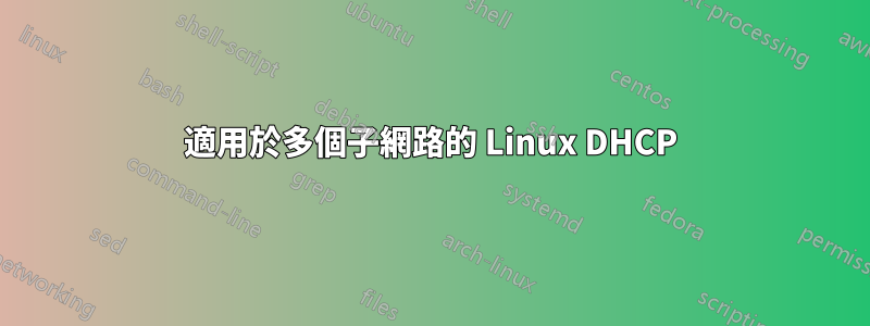 適用於多個子網路的 Linux DHCP