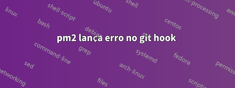 pm2 lança erro no git hook