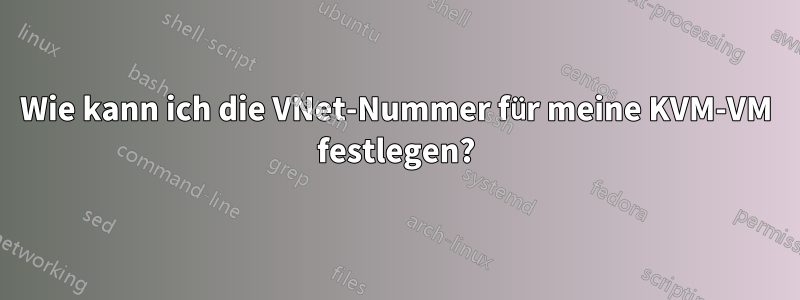 Wie kann ich die VNet-Nummer für meine KVM-VM festlegen?