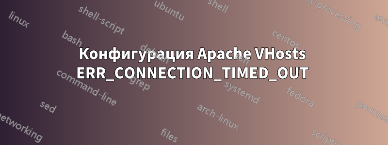 Конфигурация Apache VHosts ERR_CONNECTION_TIMED_OUT