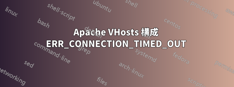 Apache VHosts 構成 ERR_CONNECTION_TIMED_OUT