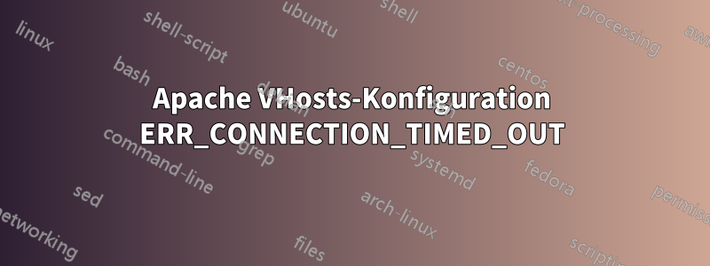 Apache VHosts-Konfiguration ERR_CONNECTION_TIMED_OUT