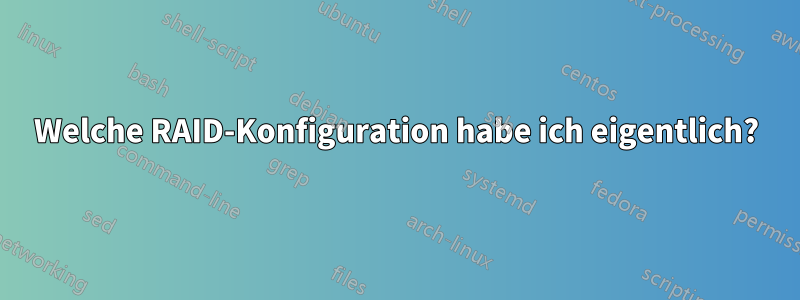 Welche RAID-Konfiguration habe ich eigentlich?