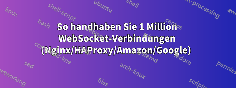 So handhaben Sie 1 Million WebSocket-Verbindungen (Nginx/HAProxy/Amazon/Google) 