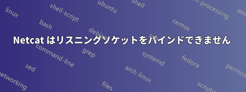 Netcat はリスニングソケットをバインドできません