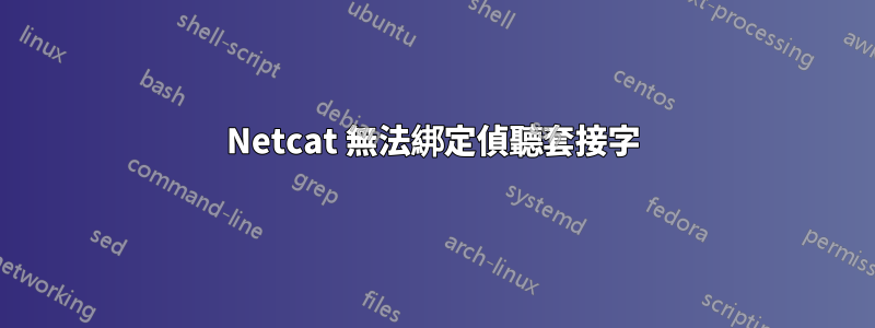 Netcat 無法綁定偵聽套接字