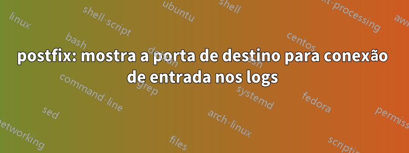 postfix: mostra a porta de destino para conexão de entrada nos logs