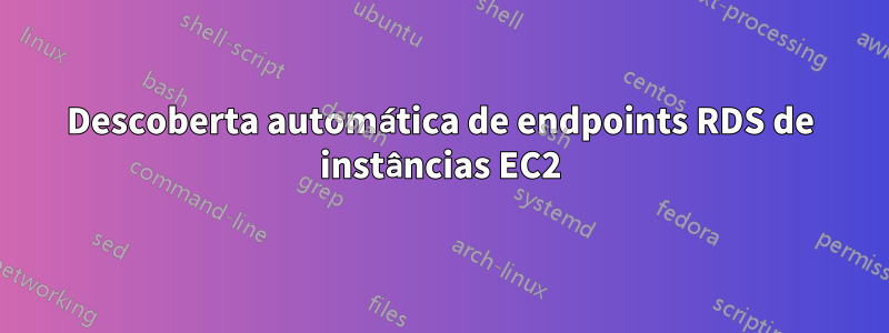 Descoberta automática de endpoints RDS de instâncias EC2