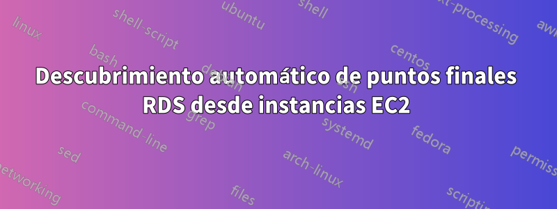 Descubrimiento automático de puntos finales RDS desde instancias EC2