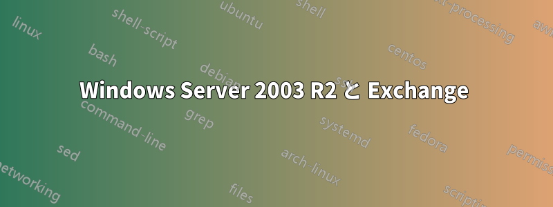 Windows Server 2003 R2 と Exchange